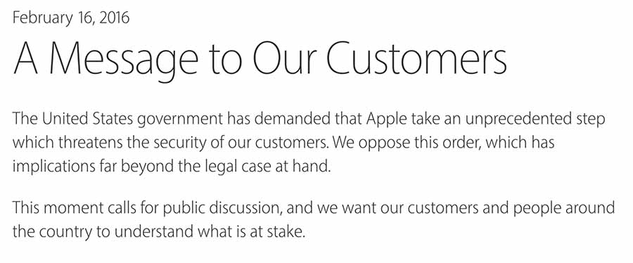 Apple on Privacy